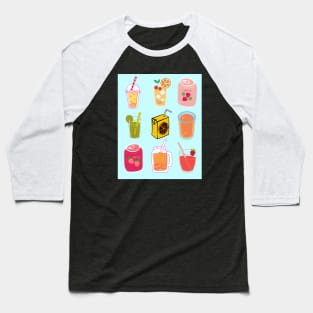 Variety Of Juices For Healthy Living Baseball T-Shirt